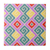 喜びエレガントのメキシコイカットパターンキッチンパープル タイル (正面)