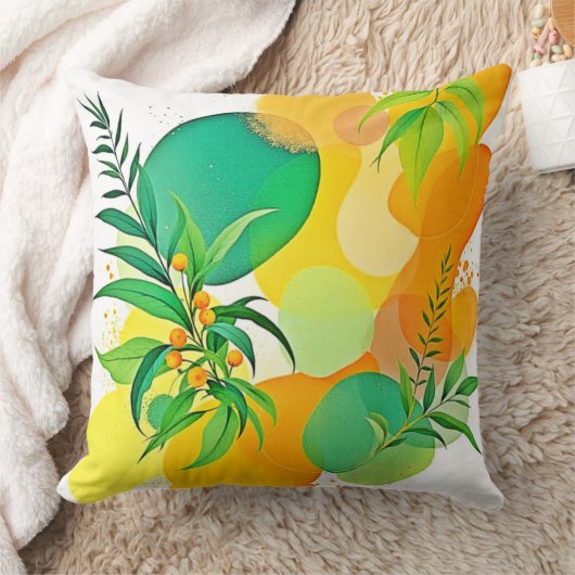 喜びオーガニックの流れ クッション (ブランケット)