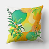 喜びオーガニックの流れ クッション (裏面)