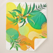 喜びオーガニックの流れ シェルパブランケット (正面)