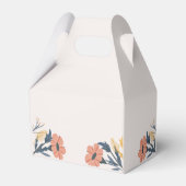 喜びカラフル春花結婚式の引き出物箱 フェイバーボックス (裏面サイド)