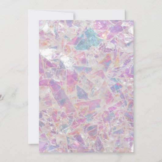 喜びガーリーかわいい紫のピンクのユニコーン1歳の誕生日 招待状 (裏面)