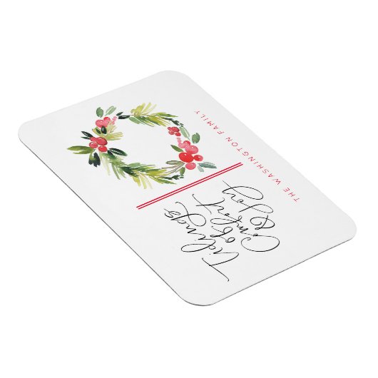 喜びクリスマスホリデーグリーティングハガキの飾り マグネット (右側)