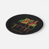 喜びクワンザ原則クロスワード ペーパープレート (アングル)