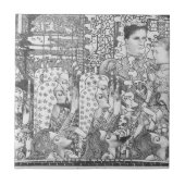 喜びゴーダ1897年1月Toorop. タイル (正面)