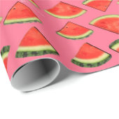 喜びパン屋のスイカの包装紙 ラッピングペーパー (ロールコーナー)