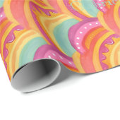 喜びパーソナライズされたの水彩包み紙 ラッピングペーパー (ロールコーナー)