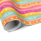 喜びパーソナライズされたの水彩包み紙 ラッピングペーパー (ロールコーナー)