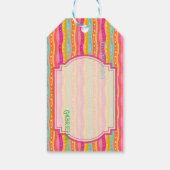 喜びパーソナライズされたの水彩贈り物ラベル ギフトタグ (裏面)