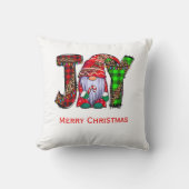 喜びパーソナライズされた格言メリークリスマス クッション (正面)