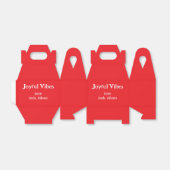 喜びビーズレッドクリスマスホリデーズラブファミリー フェイバーボックス (折り畳みなし)