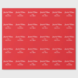 喜びビーズレッドクリスマスホリデーズラブファミリー ラッピングペーパー