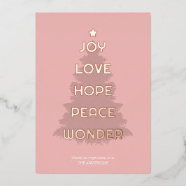 喜びホープ愛の平和のクリ疑問に思スマス 箔シーズンカード