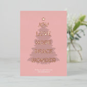 喜びホープ愛の平和のクリ疑問に思スマス 箔シーズンカード (立ち正面)