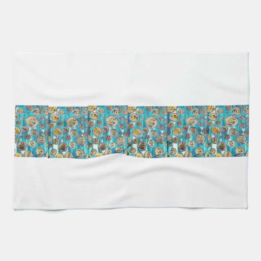 喜びモダンのマッツァ キッチンタオル (横)