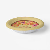 喜び与えと感謝してい秋の紅葉のリース ペーパーボウル (傾斜あり)