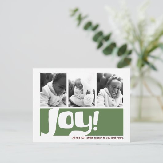 喜び及び平和休日3の写真のトリプティク シーズンポストカード (スタンド正面)