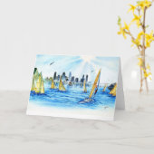 喜び及び美しい カード (黄色い花)