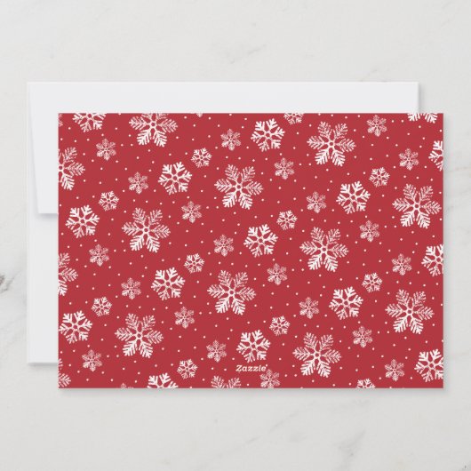 喜び妊娠の発表クリスマスを期待 シーズンカード (裏面)