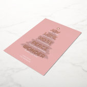 喜び希望愛平和クリスチャン疑問に思スクリスチャン 箔シーズンカード (回転した状態)