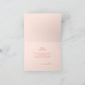 喜び平和の愛 |クリスマス・ファミリーの写真 カード (内部)