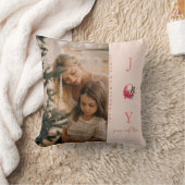 喜び平和の愛 |クリスマス・ファミリーの写真 クッション (ブランケット)