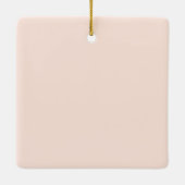 喜び平和の愛 |クリスマス・ファミリーの写真 セラミックオーナメント (裏面)