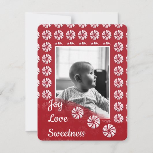 喜び愛と甘いクリスマスカード シーズンカード (正面)