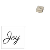 喜び文字と赤いインク ラバースタンプ (押印)