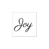 喜び文字と赤いインク ラバースタンプ (インプリント)