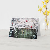 「喜び来、悲しみが起こり、私たちは知らない。」 カード (黄色い花)