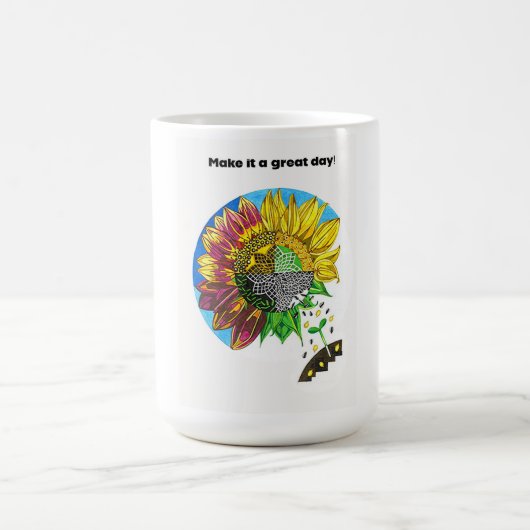 喜び溢れるマグ コーヒーマグカップ (中央)