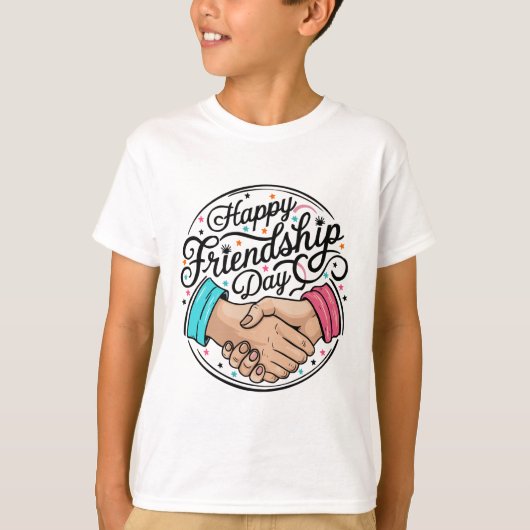 喜び祝との幸せな友情の日 Tシャツ (正面)