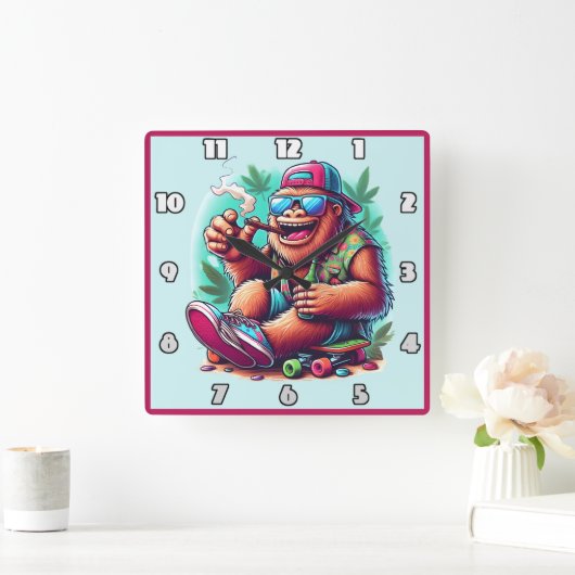 喜び祝のアウトドア スクエア壁時計 (ホーム)