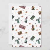 喜び素朴の小さなバンドル赤ちゃんシャワーinvitati 招待状 (裏面)