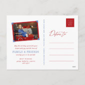 喜び装飾花クリスマス飾エレガントり シーズンポストカード (裏面)