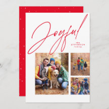 喜び赤3写真家族クリスマス