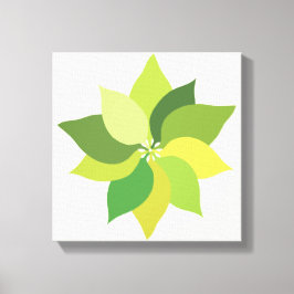 喜び顔葉の キャンバスプリント