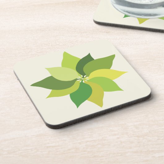 喜び顔葉の コースター (左側)