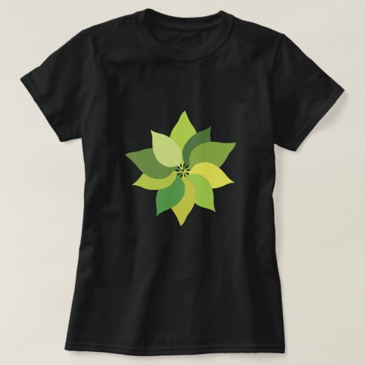 喜び顔葉の Tシャツ (デザイン正面)