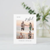 喜び3写真メリーモダンクリスマス幸せ シーズンカード (スタンド正面)