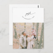 喜び,あいさつ,家族の写真,笑顔のスクリプト ポストカード (正面/裏面)