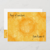 喜び(ありがとう) -カスタマイズ ポストカード (正面/裏面)