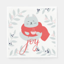 喜び。かわいいクリスマス猫/冬の休暇動物