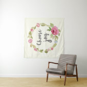 喜び|のピンクのパステル調のバラを選んで下さい タペストリー (インサイチュ)