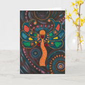 "喜び"の挨拶状 カード (黄色い花)