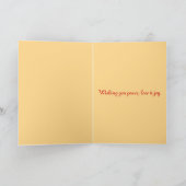 喜び-クリスマスの挨拶状の十分の腕 シーズンカード (内部)