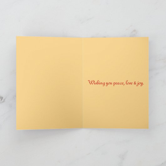 喜び-クリスマスの挨拶状の十分の腕 シーズンカード (内部)