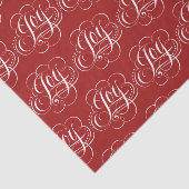 喜び – クリスマスチョーク書道レタリング – 赤 薄葉紙 (詳細)