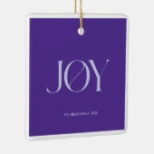 喜び | クリスマスパーソナライズされた飾り セラミックオーナメント (右)